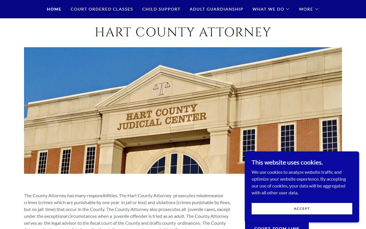 Hart County criminal court records County Attorney website