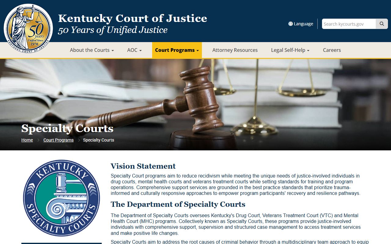 Hart County warrant search Kentucky specialty courts context