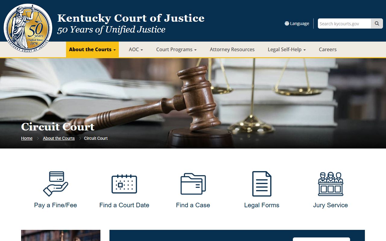 Hart County Circuit Court records jurisdiction page